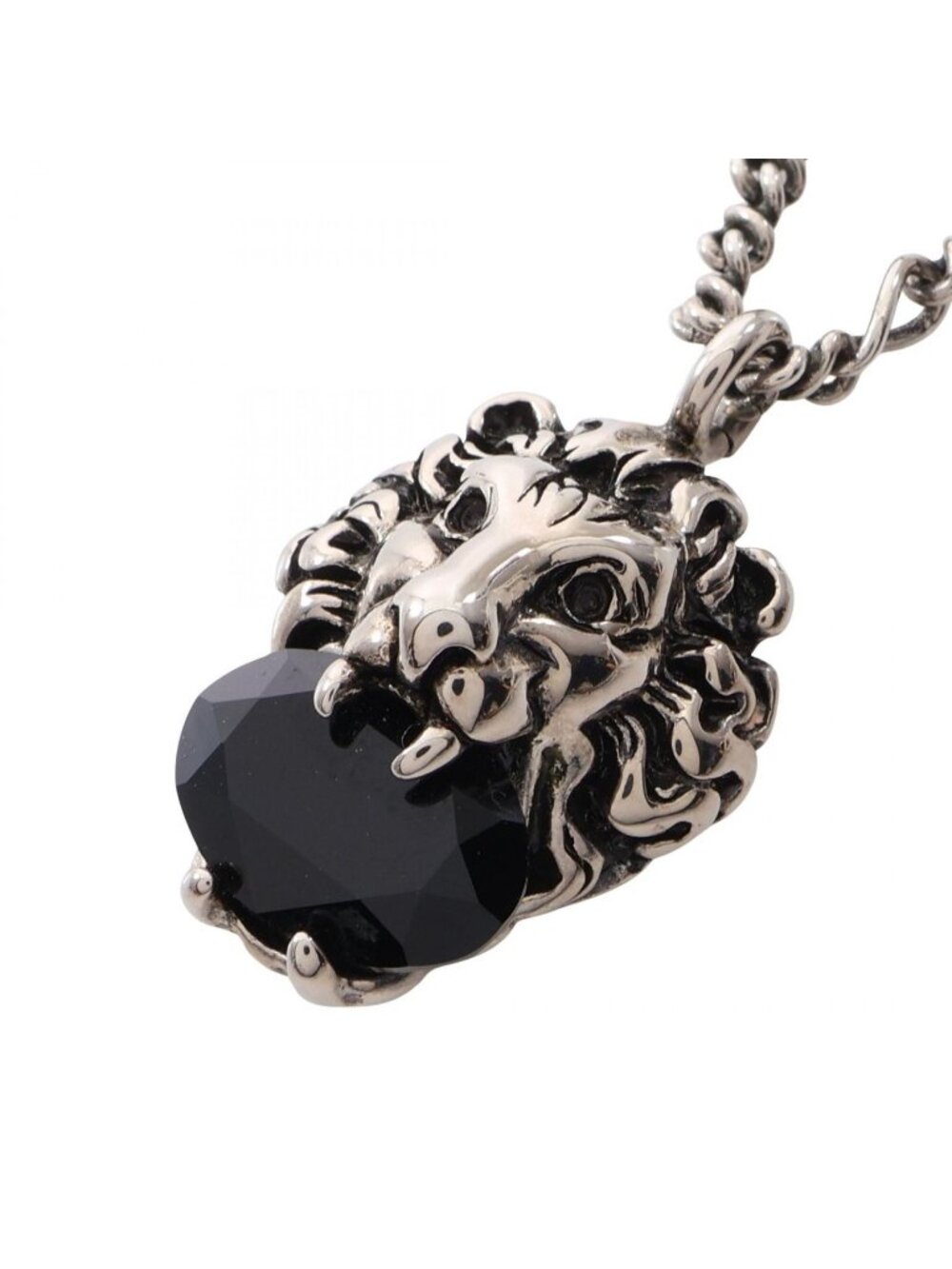 Gucci Necklace Lion Head Silver
